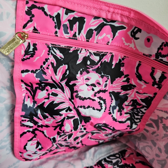NWOT Lilly Pulitzer Printed Collapsible Getaway Packable Tote Beach Bag, Rare - Picture 10 of 16